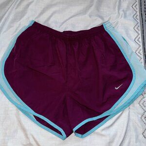 Women's Purple and Blue Nike Shorts